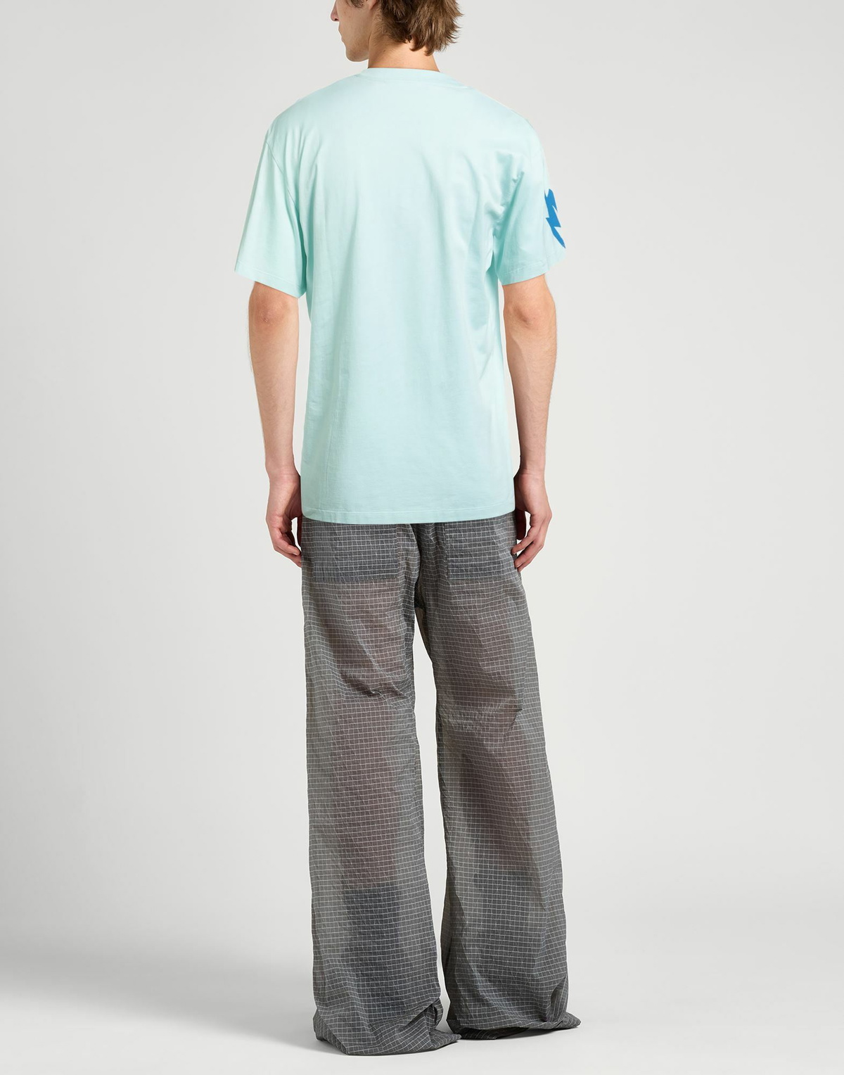 Neil Barrett Mens T-shirt Turquoise