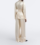 Joseph Dijon silk satin wide-leg pants