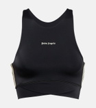 Palm Angels Logo jersey sports bra