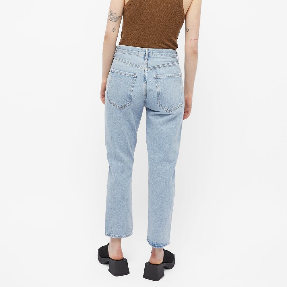 Agolde Women's Riley High Rise Straight Crop Jean in Dimension AGOLDE