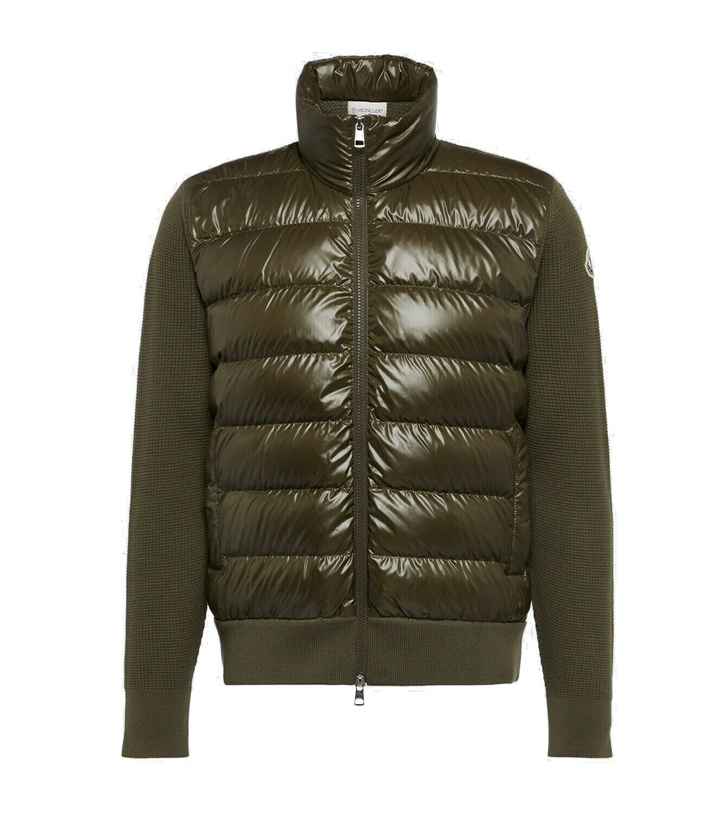 Photo: Moncler Down-paneled wool jacket