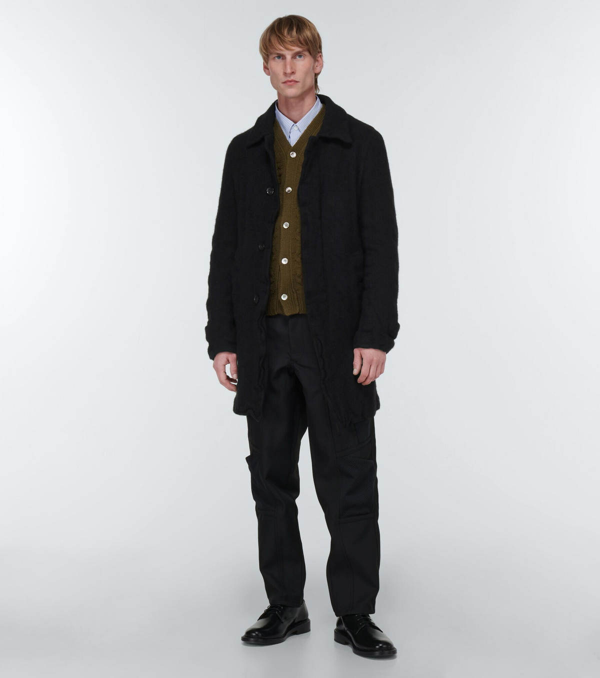 comme des garçons homme tweed coat COMME des GARCONS HOMME Tweed Jacket Grey L (K-121609) | PLAYFUL