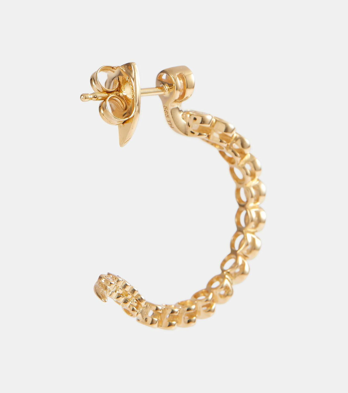 Ondyn Continuum 14kt yellow gold earrings with diamonds