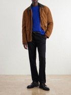 Mr P. - Brushed-Cashmere Sweater - Blue