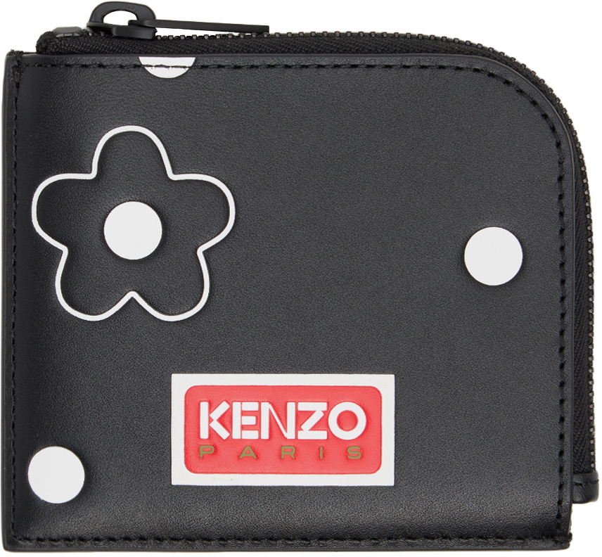Kenzo Black Polka Dot Wallet Kenzo