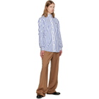 Vivienne Westwood White & Blue Two Button Krall Shirt