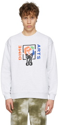 Dime Grey Dimearts Puff Sweatshirt