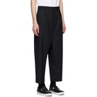 Comme des Garcons Homme Black Tropical Wool Trousers