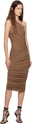 Rick Owens Lilies Tan Porterville Amira Midi Dress