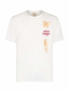 MC2 Saint Barth Man Linen Jersey T-shirt Ecstasea With Printed And Embroidered Pocket