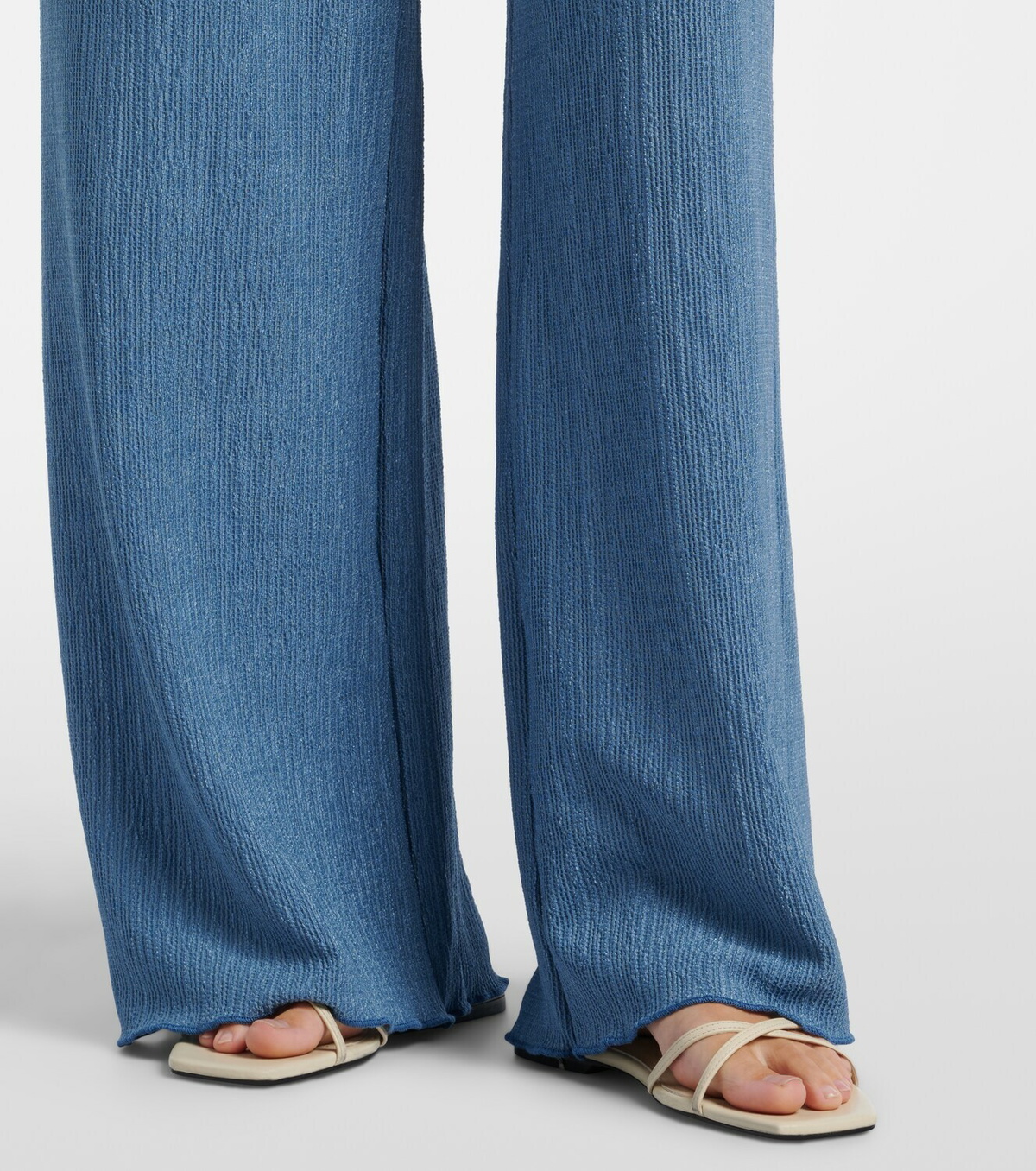 Jade Swim Mika seersucker wide-leg pants
