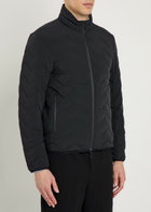 Emporio Armani Water-repellent Padded Stretch-nylon Jacket Black