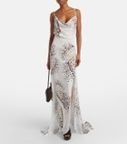 Blumarine Floral maxi dress