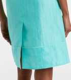 Shushu/Tong Linen-blend midi dress