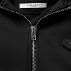 Givenchy Leather Logo Patch Zip Hoody