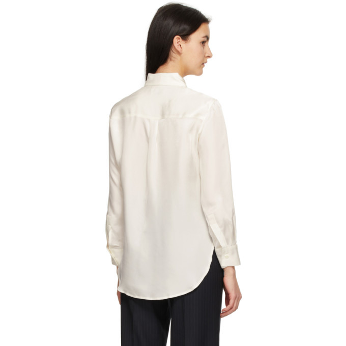 Blossom Off-White Satin Shirt Blossom