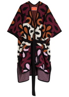 LA Double J Maiolika Patterned Wool Robe - Multicoloured - One Size