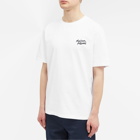 Maison Kitsuné Men's Mini Handwriting Comfort T-Shirt in White/Black