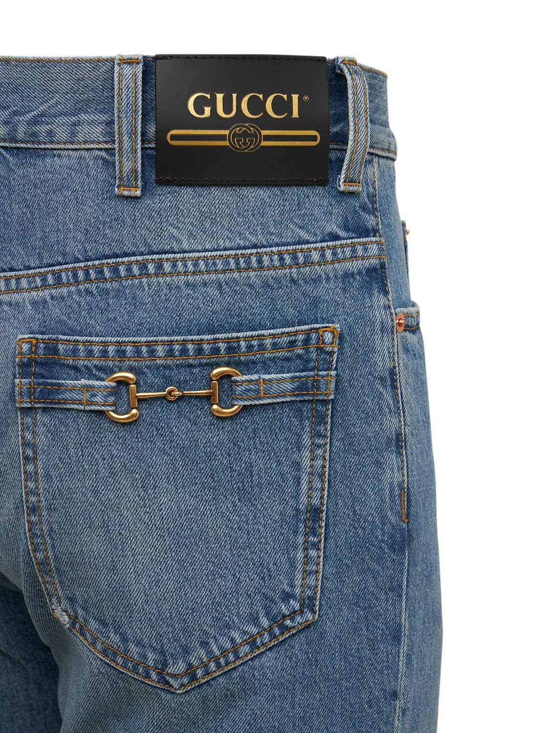 デニム・ジーパン GUCCI STRAIGHT-LEG DENIM JEANS GUCCI - Straight Leg Cotton Denim Jeans Gucci