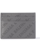 Balenciaga - Logo-Perforated Leather Cardholder