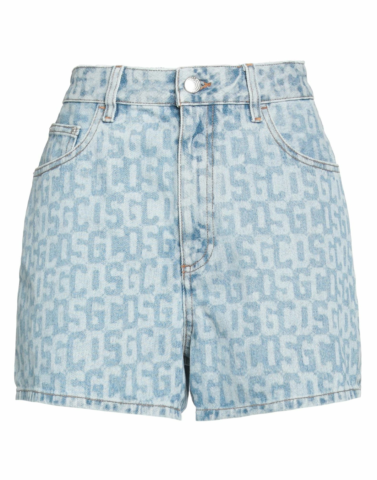 Gcds Womens Denim shorts in Blue