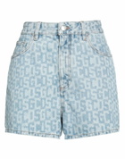 Gcds Womens Denim shorts in Blue