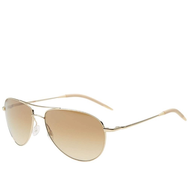 Photo: Oliver Peoples Benedict Sunglasses Gold