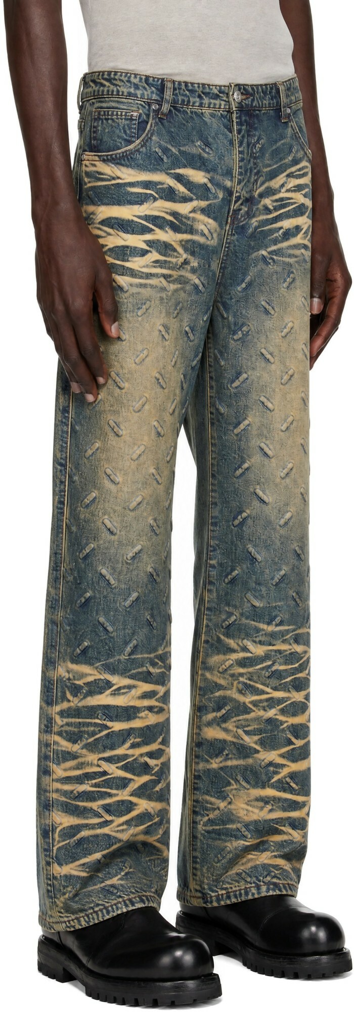 Who Decides War Blue Thread Plate Jeans