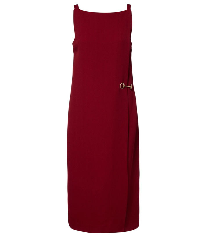 Photo: Gucci Horsebit sablé midi dress