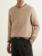 Inis Meáin - Tonnta Linen, Cotton and Cashmere-Blend Sweater - Brown