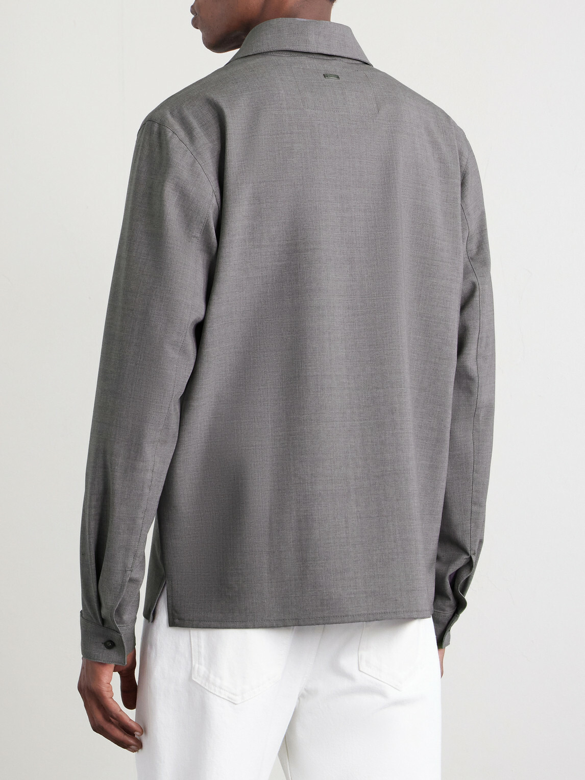 Herno - Wool-Blend Overshirt - Gray