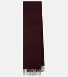 Max Mara Logo wool scarf