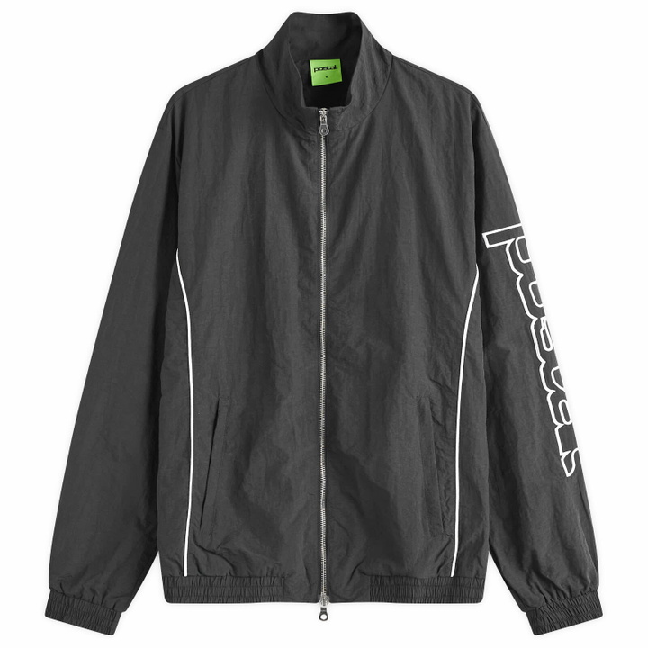 Photo: POSTAL Men's Arm Logo Track Jacket in Black