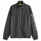 POSTAL Men's Arm Logo Track Jacket in Black