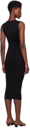 FLORE FLORE Black Joline Midi Dress