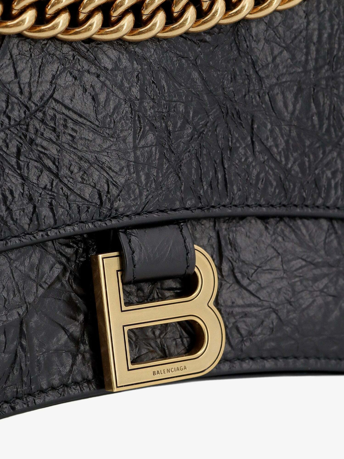 Balenciaga Crush Black Womens Shoulder Bag Balenciaga