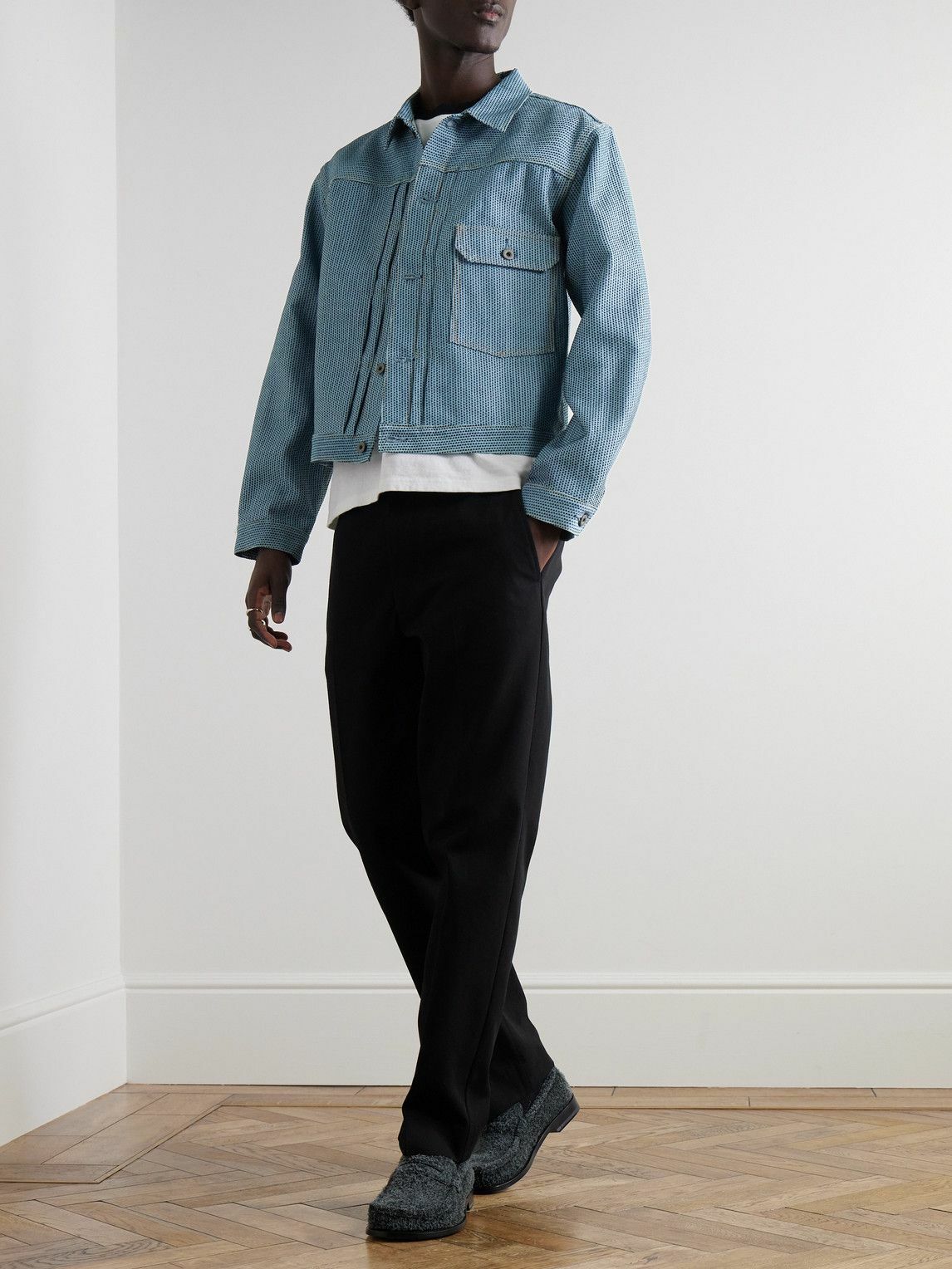 KAPITAL - Century Embroidered Denim Jacket - Blue KAPITAL