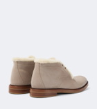 Manolo Blahnik Keswick shearling-lined leather desert boots
