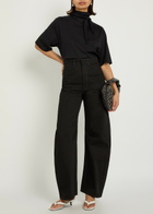 Lemaire Curved Barrel-leg Jeans Black