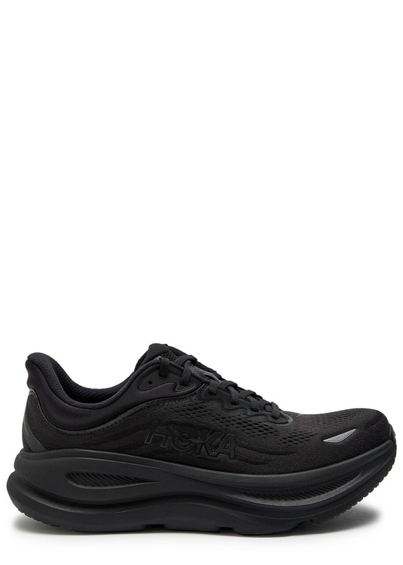 Photo: Hoka Bondi 9 Mesh Sneakers Black