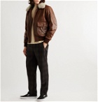 Golden Bear - Westwood Shearling-Trimmed Leather Jacket - Brown