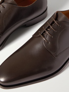 HUGO BOSS - Lisbon Leather Derby Shoes - Brown