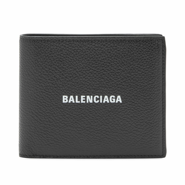 Photo: Balenciaga Men's Cash Square Fold Wallet in Black/White