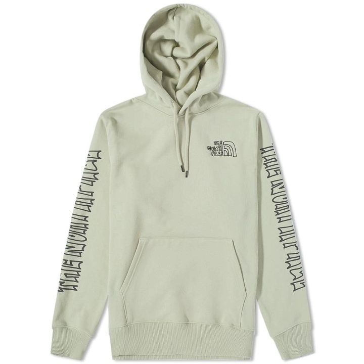 Photo: The North Face Men's Printed Heavyweight Pullover Hoody in Tea Green