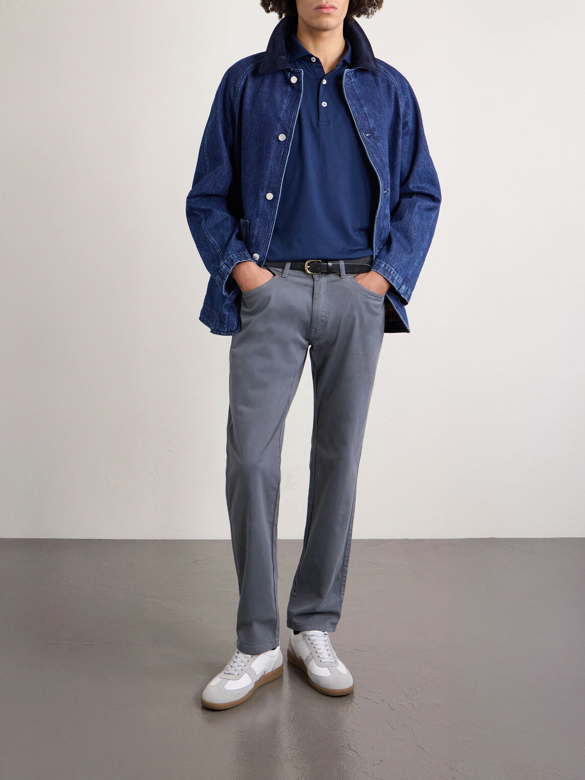 Peter Millar - Excursionist Stretch-Cotton and Modal-Blend Polo Shirt - Blue