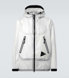 And Wander Paneled PU raincoat