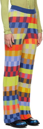 The Elder Statesman Multicolor Flared Lounge Pants