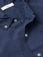 SAVE KHAKI UNITED - Button-Down Collar Cotton-Poplin Shirt - Blue
