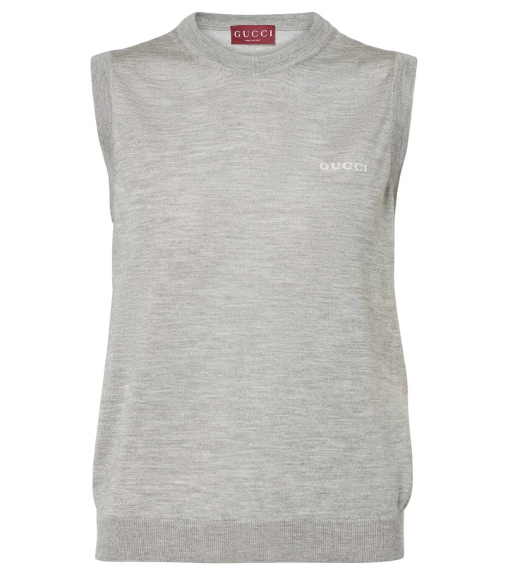Photo: Gucci Cashmere and silk sweater vest