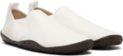 LEMAIRE White Vibram Glove Slip On Leather Sneakers